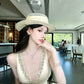 【25s Aug.】Diamond V-neck Suspender Dress