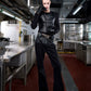 【25s Sep.】High Street Paneled Leather Bootcut Jeans