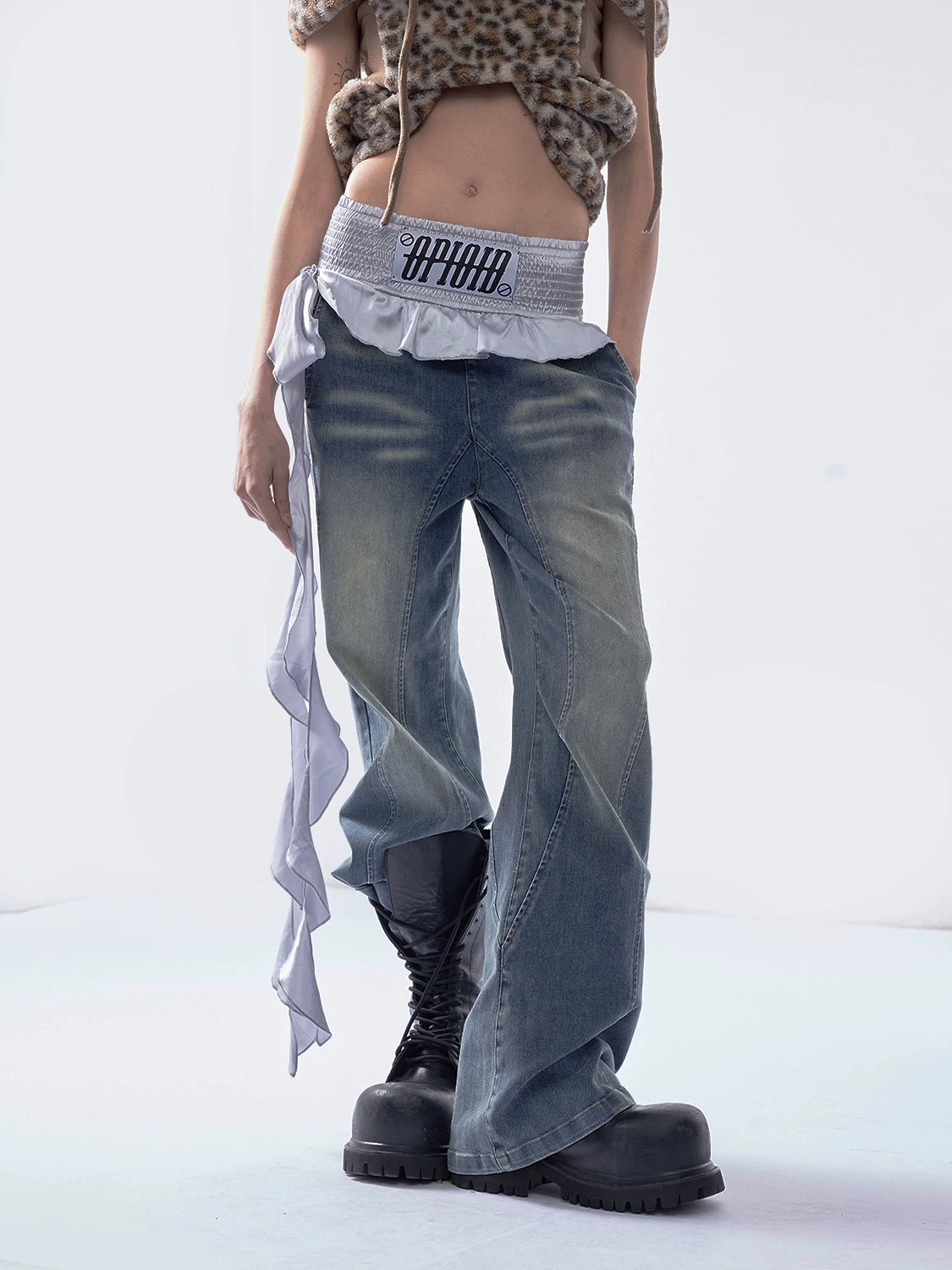 【26s Mar.】Boxing Patchwork Wide Denim