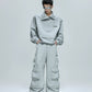 【25s Oct.】Casual Stand Collar Cropped Sweatshirt/Ribbon Pocket Pants
