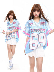 69 Number Mesh Jersey Tee