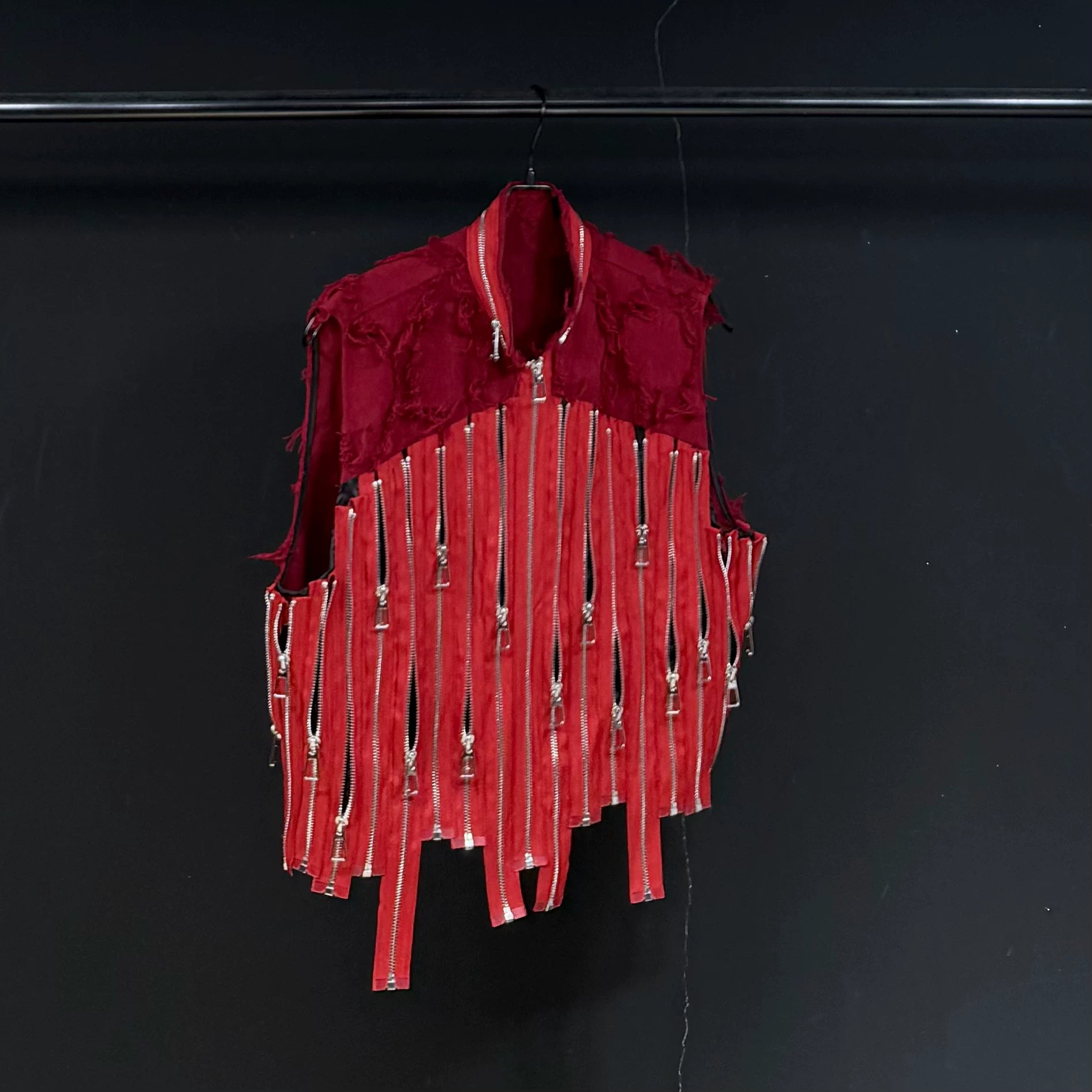 Asymmetric Zip Street Vest
