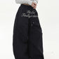 【25s Jul.】Lettering Embroidered Pleated Paratrooper Overalls