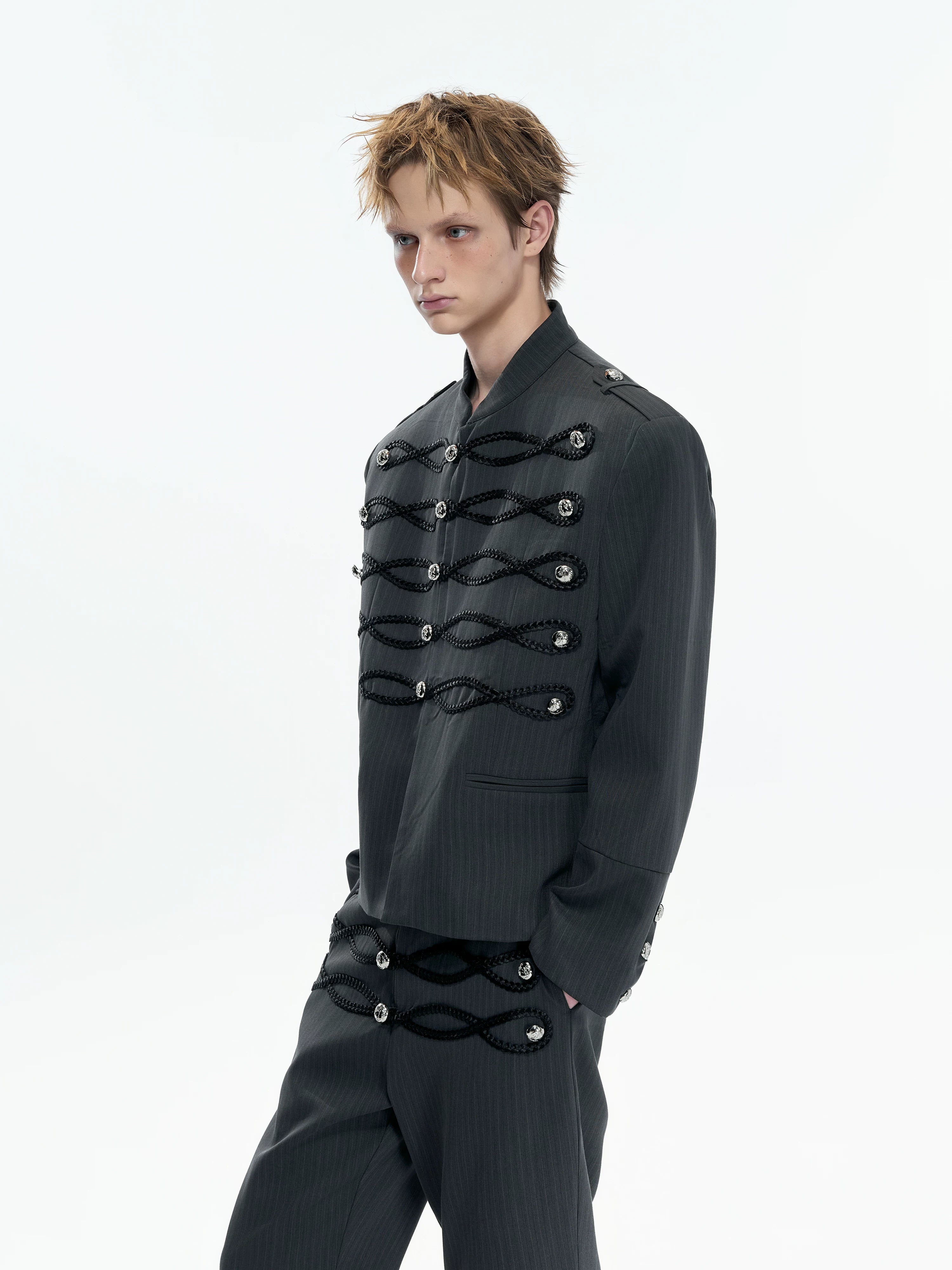 【26s Apr.】Napoleon Braided Metal Button Jacket