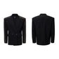 Vertical Striped Double-breasted Elegant Suit