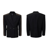 【25s Oct.】Vertical Striped Double-breasted Elegant Suit