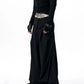 【25s Oct.】Foldable Waistband Vertical Striped Trousers