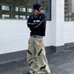 【Jun 25s.】Ripped Leopard Print Loose Wide Leg Jeans