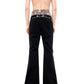 Rivet Dark Knight Casual Flared Pants