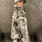 【25s Nov.】Leopard Print Plush Patchwork Jeans