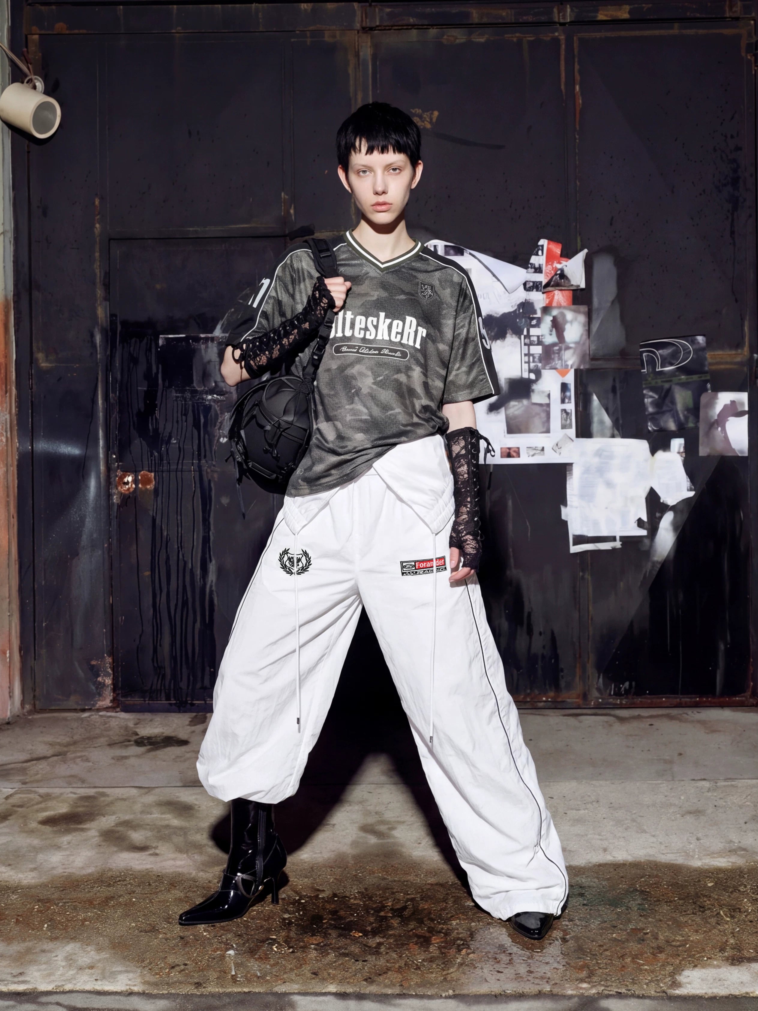 Camo Panel Jersey Street Tee
