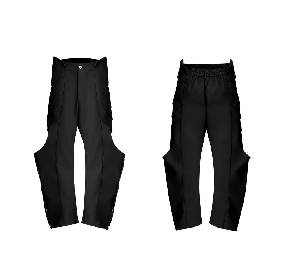 【24s Dec.】Shaped Niche Structure Pleated Loose Casual Pants ArtsKoreanMan