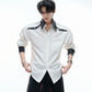 【25s Aug.】Sequined Contrast Lapel Shirt