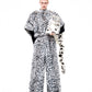 【25s Oct.】Short Furry Leopard Print Faux Fur Coat/Pants