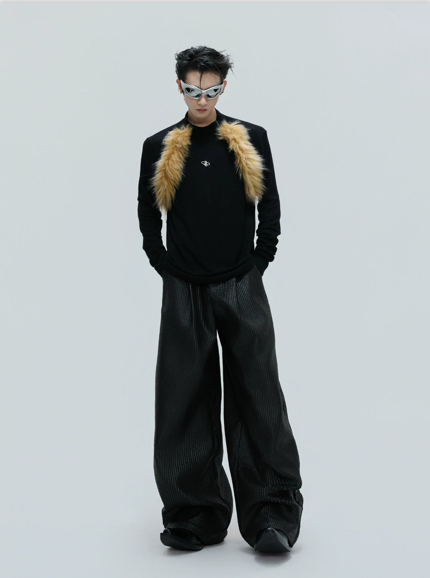 【25s Nov.】Retro High-neck Fur Slim Bottoming Shirt