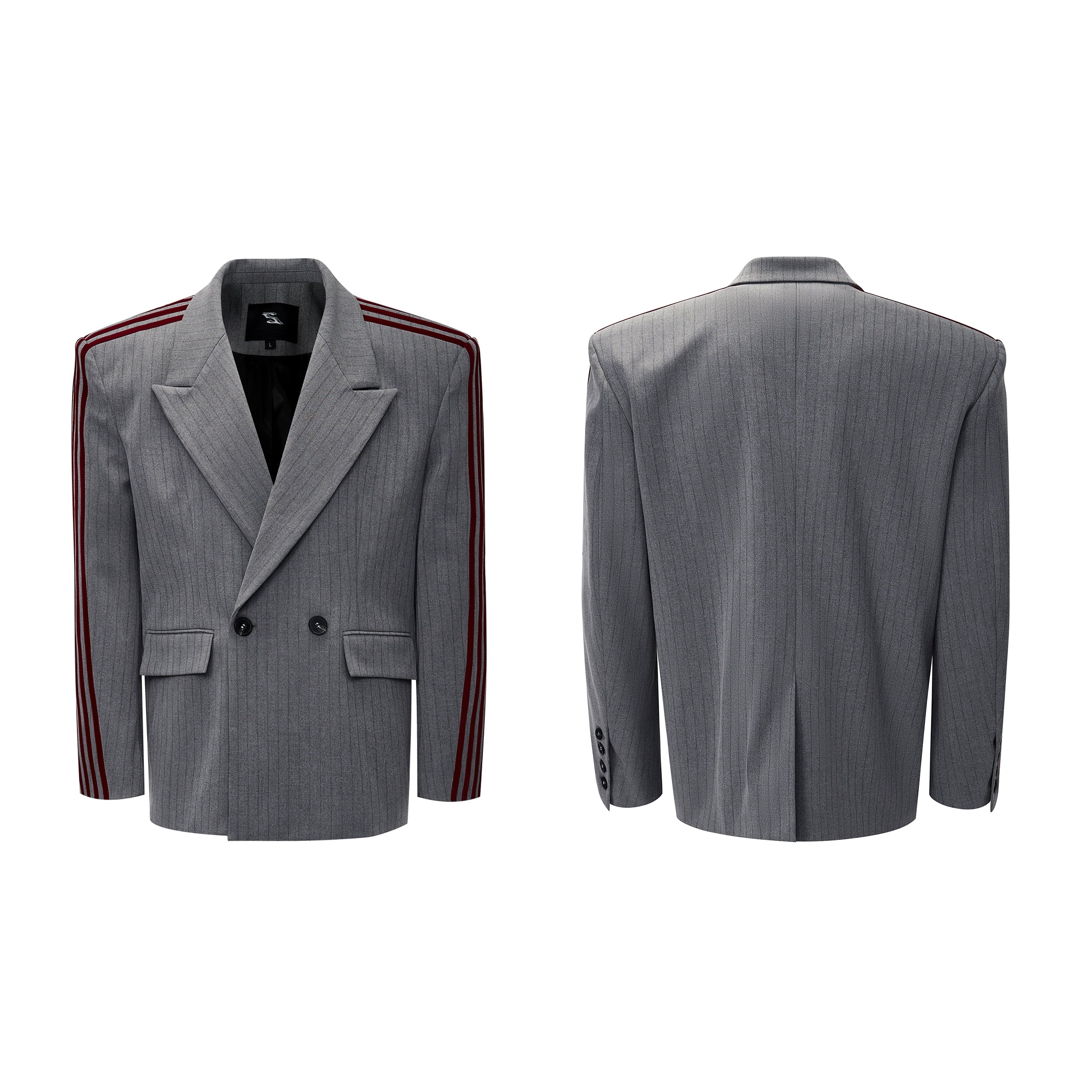 【25s Oct.】Vertical Striped Double-breasted Elegant Suit