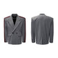 Vertical Striped Double-breasted Elegant Suit