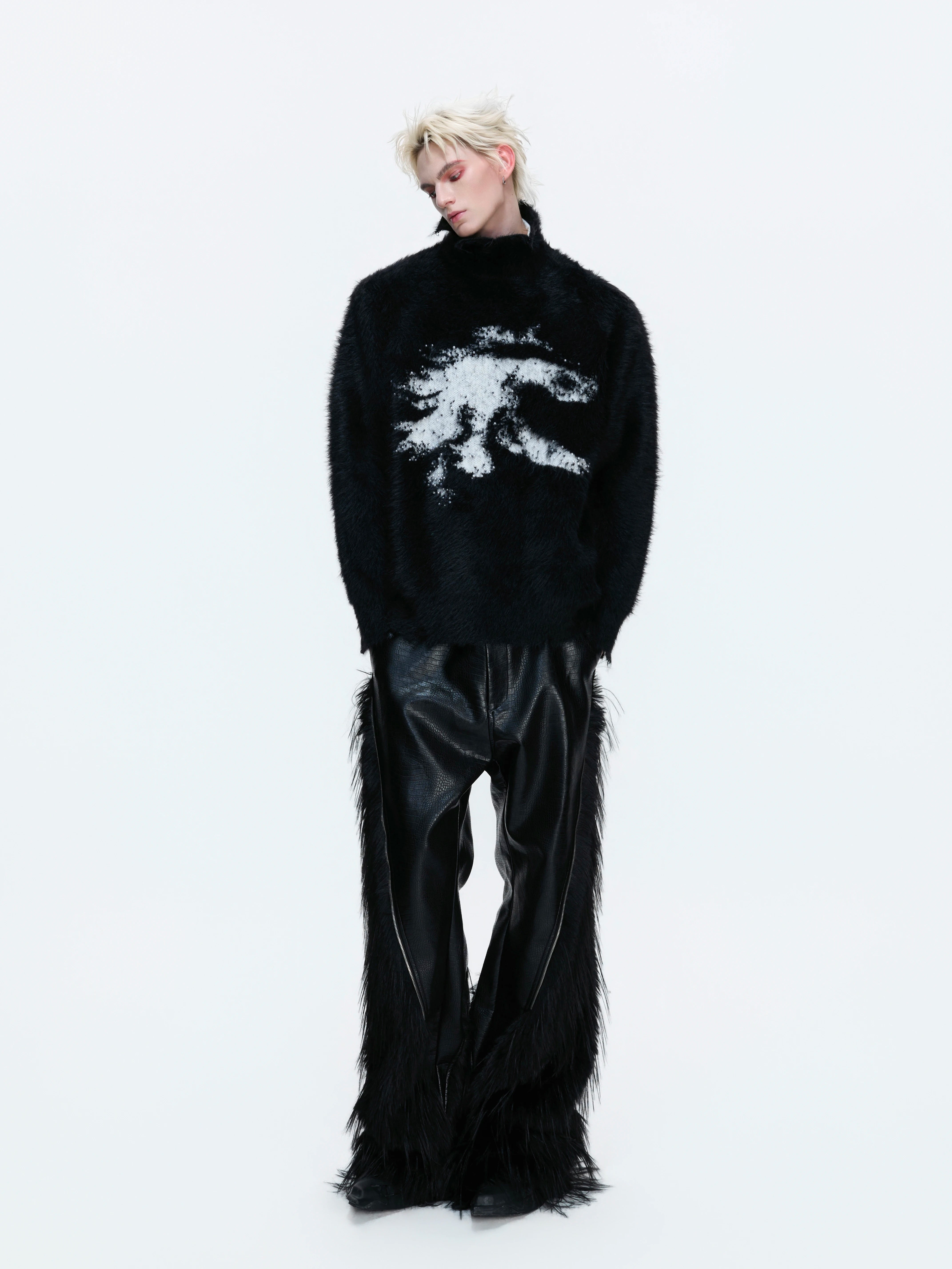 【26s Jan.】Simple and Cozy High-neck Knit Sweater