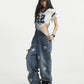 【25s Aug.】Star Embroidery Wide-Leg Denim Pants