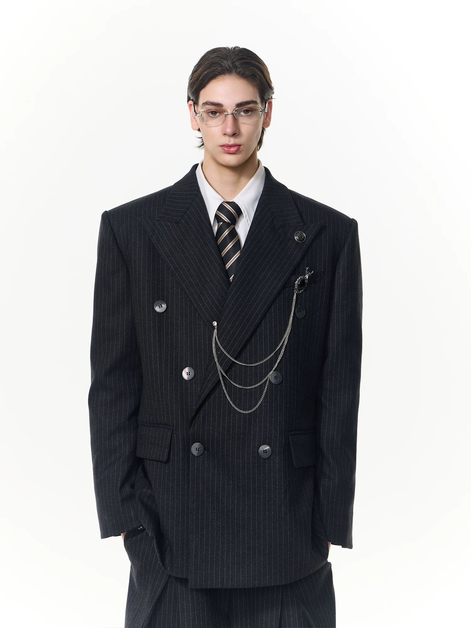 【26s Apr.】Striped Relaxed Tailored Jacket / Pants