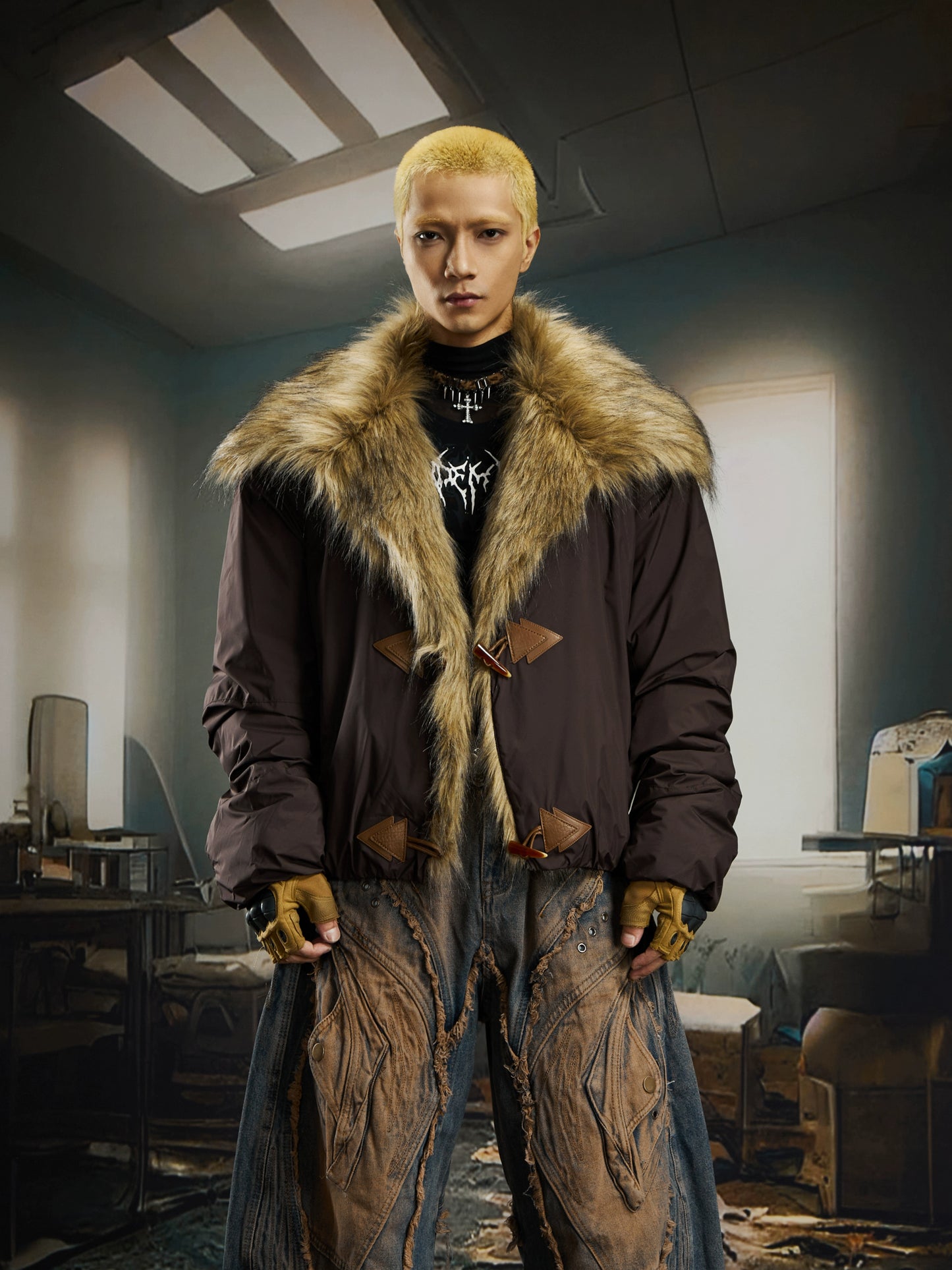 【25s Dec.】Large Lapel Short Thick Coat