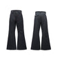 【25s Aug.】Pleated Red Lip Print Flared Trousers