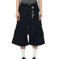 【25s Jul.】Ruched Wide-Leg Cargo Shorts