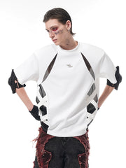【25s Jun.】Deconstructed Mesh Panel T-shirt