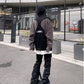 【25s Jul.】Tassel Raw Edge Ripped Bootcut Jeans