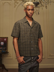 Galaxy Crystal Plaid Shirt