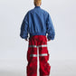 【25s Aug.】Distressed Washed Loose Bomber Jacket