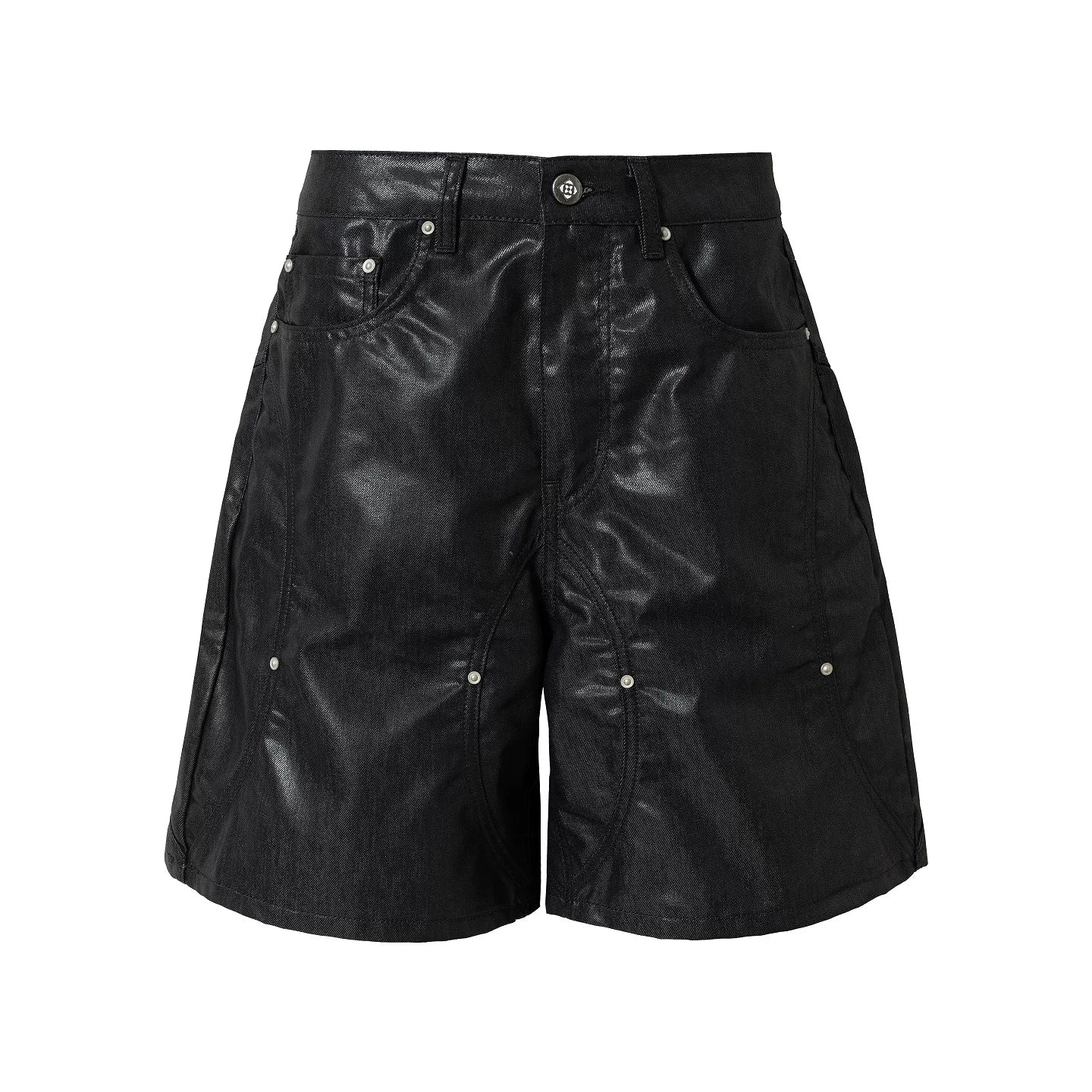 Distressed Paint Splatter Cargo Shorts