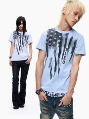 Washed Graffiti Cropped Tee