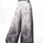 3D Printed Street Low-Rise Wide-Leg Jeans