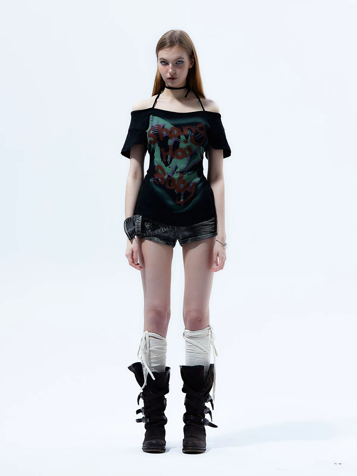 Y2K Sexy Butterfly Print T-shirt