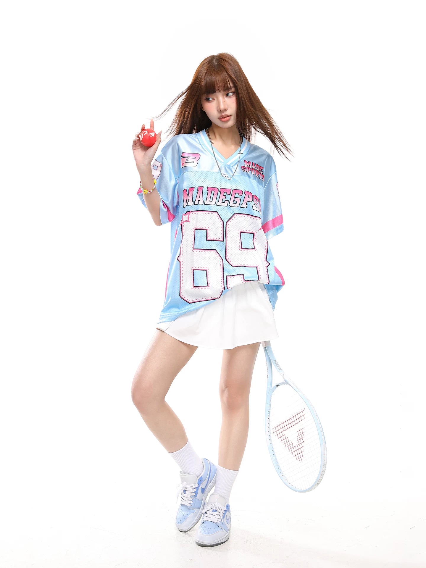 69 Number Mesh Jersey Tee