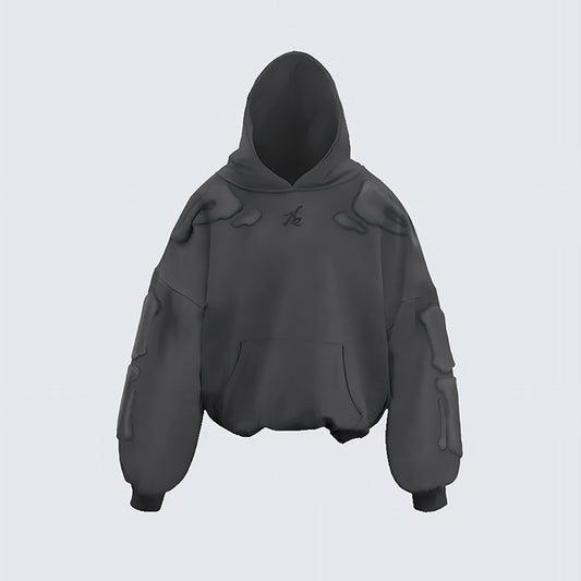 【25s Jul.】Skeleton 3D Embroidered Hoodie