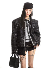 【25s Sep.】Old Money Style Luxury Chanel Style Shiny Jacket