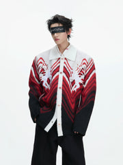 【26s Jan.】Gradient Color-blocked Knit Cardigan