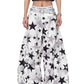 【25s Aug.】Star Print Tie-dye Loose Overalls