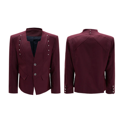 【25s Nov.】Wool Blend Tailored V-neck Suit / Trousers