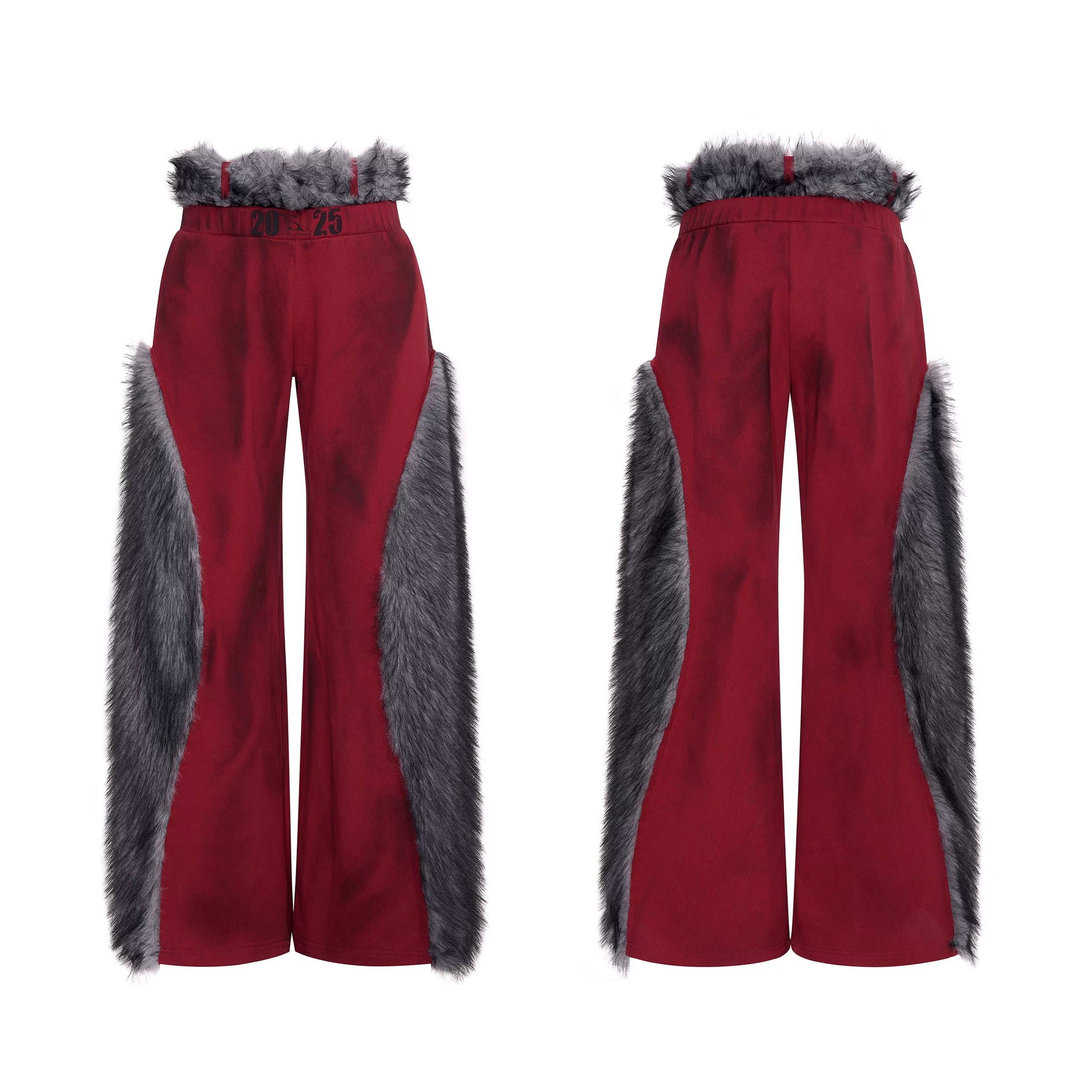 Reversible Hand-painted Thorn Plush Sweatshirt Jacket