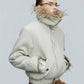 【25s Nov.】Washed Fur Collar Plush and Thickened Cotton Jacket