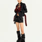 【25s Oct.】Punk Rock Plaid Leather Jacket