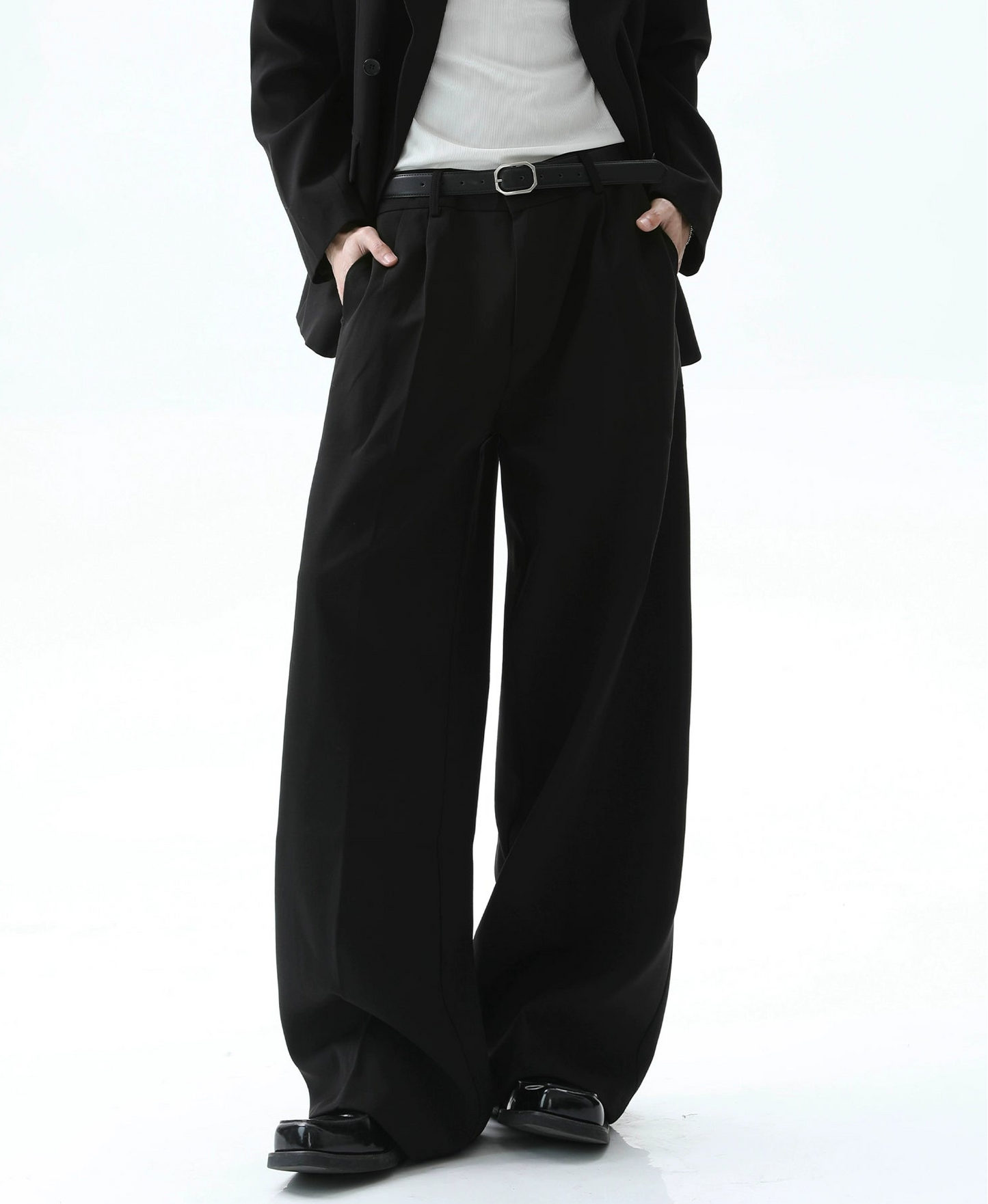 【25s Nov.】Retro V-neck Suit Jacket/Casual Pants