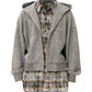 【25s Jan.】Multi-wear Plaid Patchwork Loose Coat