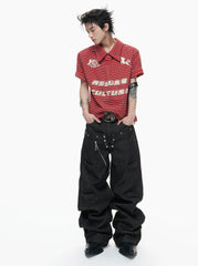 【26s Apr.】Contrast Stripe Embroidered Polo Tee