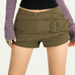 【25s Oct.】Studded Punk Low-rise Shorts