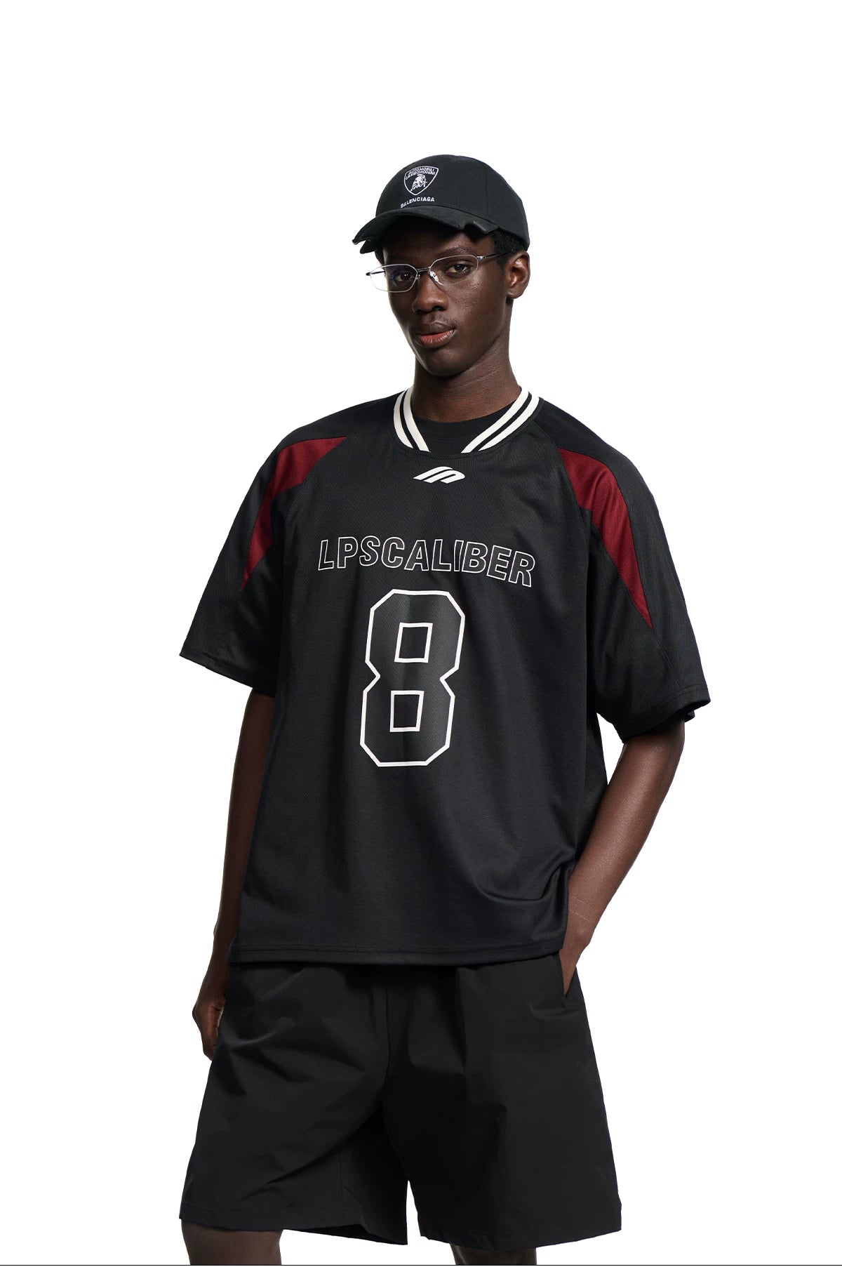 Retro Number Contrast Jersey Tee