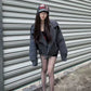 【25s Jul.】Deconstructed Grey Wool Cropped Fitted Jacket